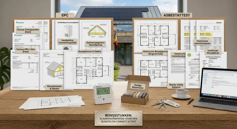 EPC bij verkoop van een woning in Vlaanderen: energieprestatiecertificaat en bewijsstukken